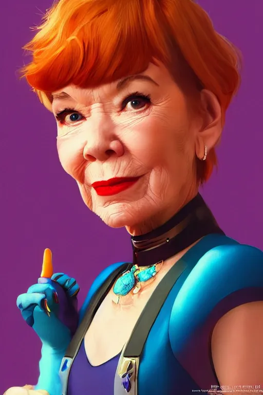 Prompt: shirley macLaine as a pixar character, vivid colors, high details, cinematic, 8k resolution, beautiful detailed, photorealistic, digital painting, artstation, concept art, smooth, sharp focus, illustration, fantasy background, artstation trending, octane render, unreal engine