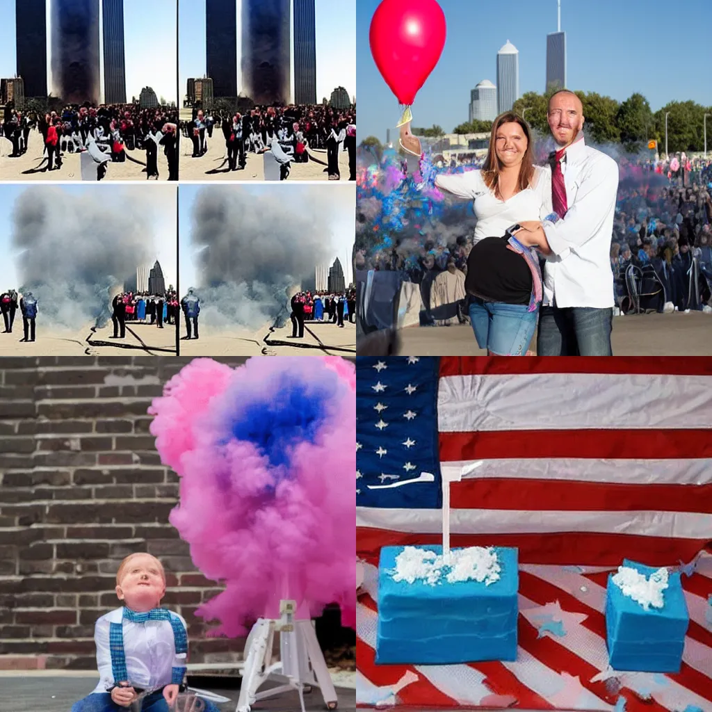 Image similar to 9/11 gender reveal