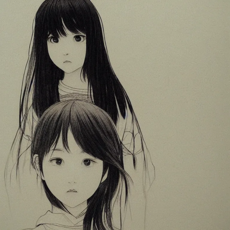 Image similar to young girl by chika umino, detailed