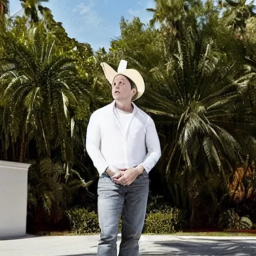 Image similar to elon musk with a sombrero, photo, full body, portrait