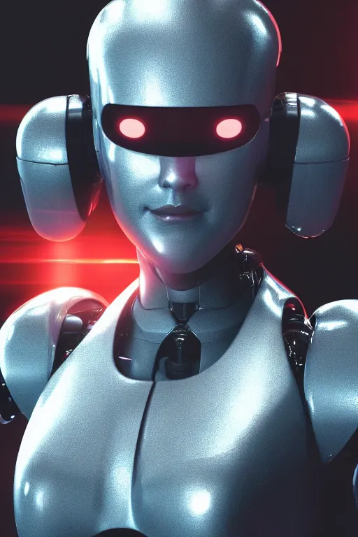 Image similar to robot from Matrix, cinematic, octane