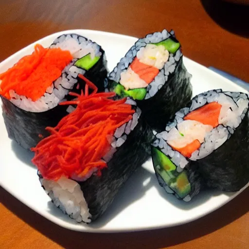 Prompt: vegan sushi expensive dinner