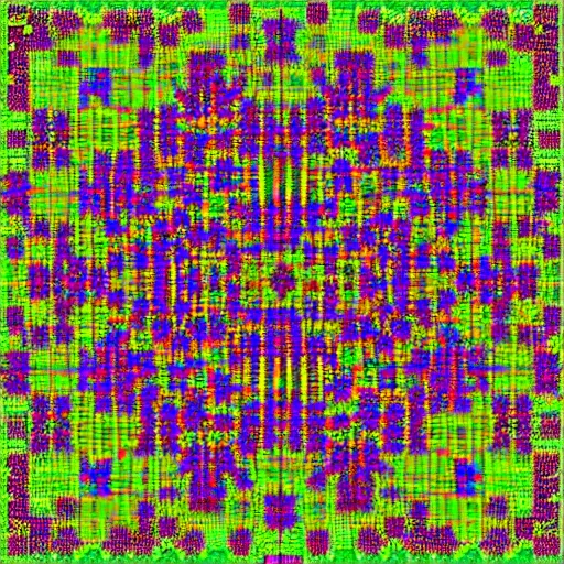 Prompt: Mandelbrot Fractal. Vaporwave. Cross stitch. 8k resolution