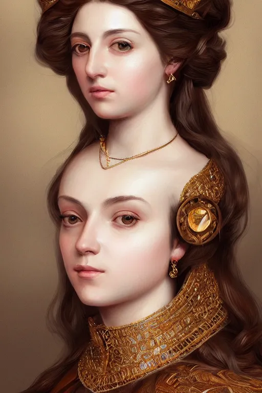 Image similar to rosalia vila i tobella, rosalia, highly detailed, spanish princess, highly detailed, digital painting, trending on artstation, concept art, sharp focus, illustration, art by artgerm, old masters, maher morcos