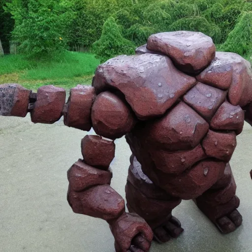Prompt: malphite made from water