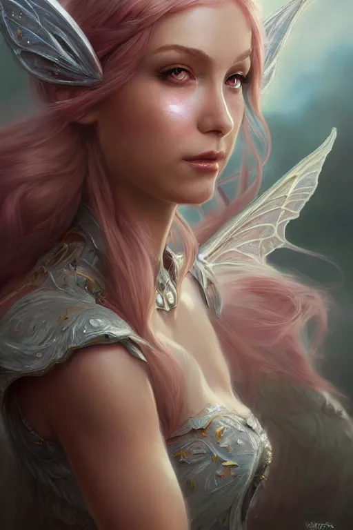 Image similar to fairy princess, highly detailed, d & d, fantasy, highly detailed, digital painting, trending on artstation, concept art, sharp focus, illustration, art by artgerm and greg rutkowski and magali villeneuve