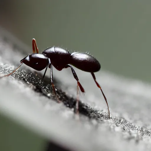 Image similar to an award winning portrait photo of an ant