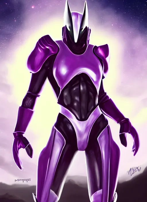 Image similar to cinematic front shot, galactic sized proportional stunning beautiful hot elegant michael jackson, detailed sleek cyborg, no helmet, sleek purple eyes, sleek silver armor, smooth fuschia skin, in space, holding a planet, epic proportions, epic size, epic scale, furry art, dragon art, giantess art, warframe fanart, furaffinity, deviantart