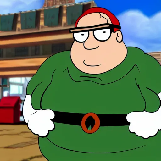 Image similar to Peter Griffin meets Vinesauce Joel, Realistic, HDR, Clear Image, HDD, Dynamic lighting,