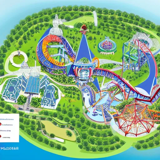 Image similar to theme park master plan, schematic