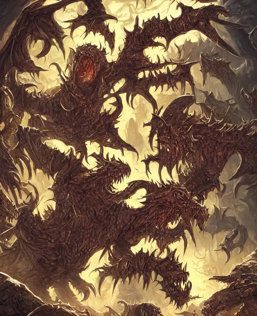 Prompt: dungeons and dragons monster manual cover, illustration, detailed, 4k
