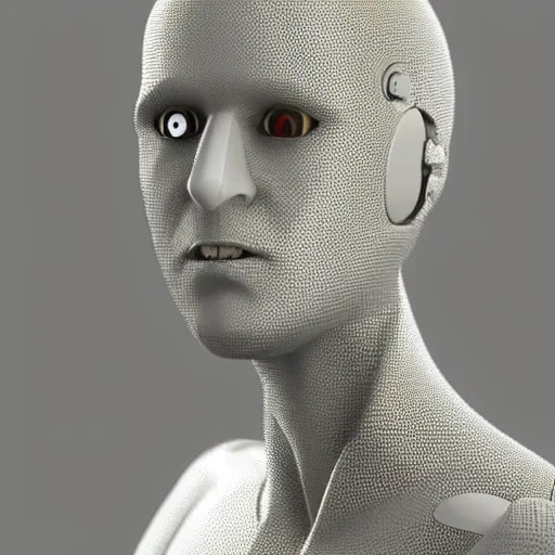 Prompt: a male humanoid robot, very detailed, 4k, n 6