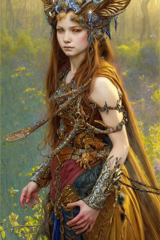 Image similar to highly detailed full shot portrait of a enchanted wolf in the form of a beautiful young princess. d & d, art by donato giancola and ruan jia and carl larsson and magali villeneuve. trending on artstation, intricate details, energetic composition, golden ratio, concept art, illustration, elegant art