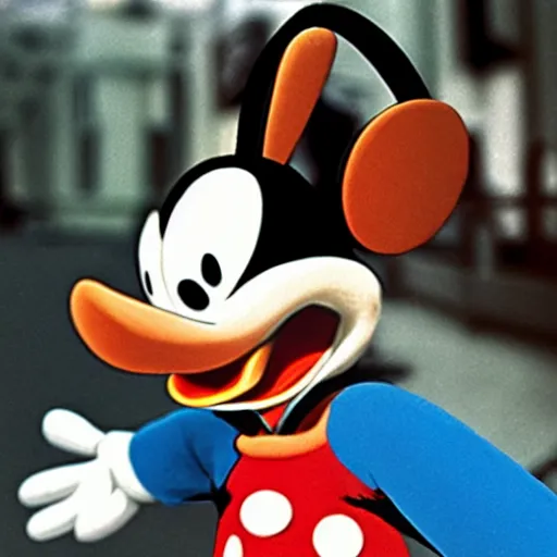 Image similar to “bugs bunny donald duck and mickey mouse all mixed together”