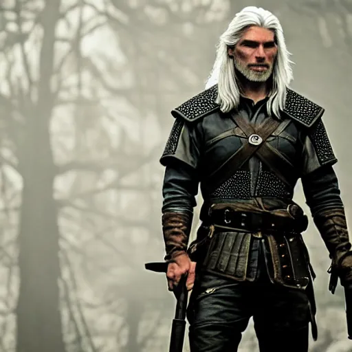 Image similar to anson mount as geralt