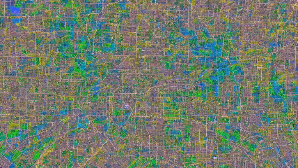 Image similar to false - color image prosperous winnipeg