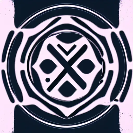 Image similar to nine - doors logo, vector illustration, gradient, aesthetic, silky texture, hd,