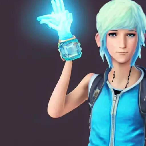 Image similar to chloe price with ice powers