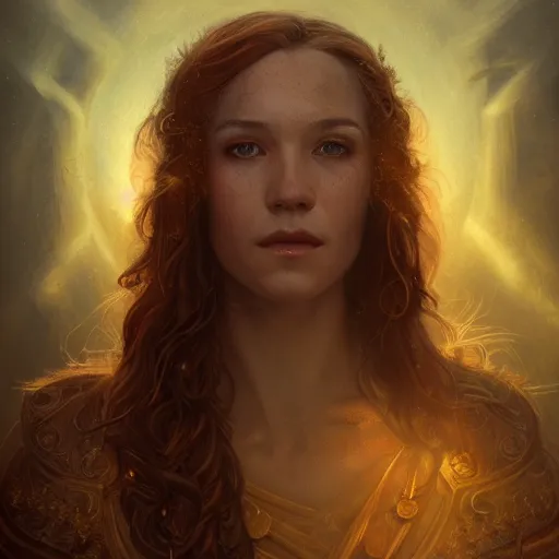 Prompt: majestic gracious seductive oracle of delphi portrait, ancient greece, atmospheric lighting, painted, intricate, volumetric lighting, beautiful, rich deep colours masterpiece, golden hour, sharp focus, ultra detailed, by leesha hannigan, ross tran, thierry doizon, kai carpenter, ignacio fernandez rios