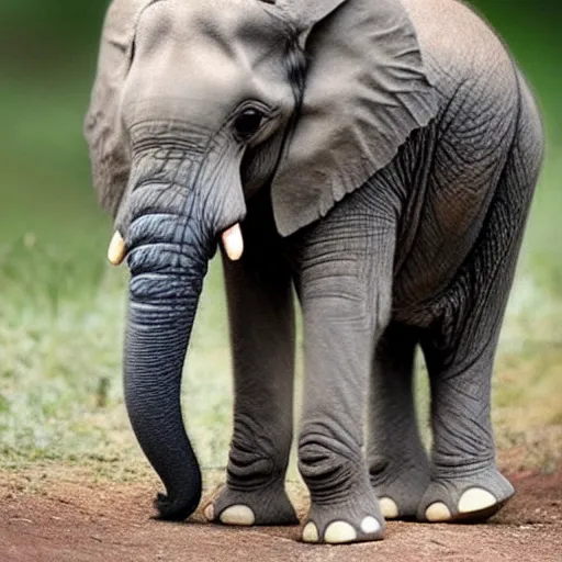 Image similar to a baby elephant, cute, soft, little, baby, adorable