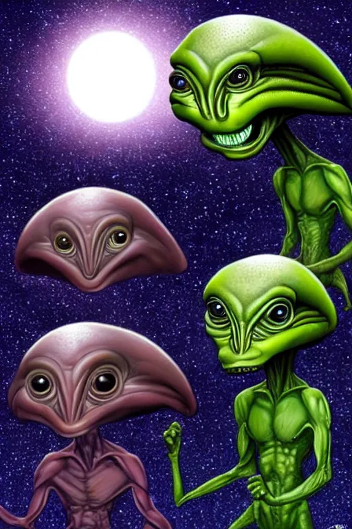 Image similar to hyper realistic aliens