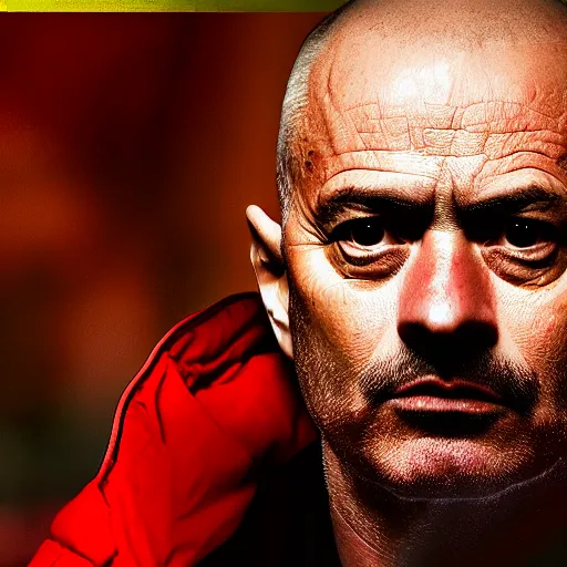 Prompt: Jose Mourinho as Walter White, Breaking Bad, high quality, 4k, high detail, drama,