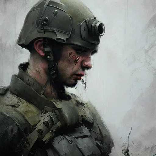 Image similar to tragedy of donbas, colourised, face portrait, epic, tragedy, dramatic, military art, fantasy, dieselpunk, hd shot, digital portrait, beautiful, artstation, comic style, by artgerm, guy denning, jakub rozalski, magali villeneuve and charlie bowater