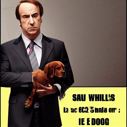 Prompt: saul goodman as a dog