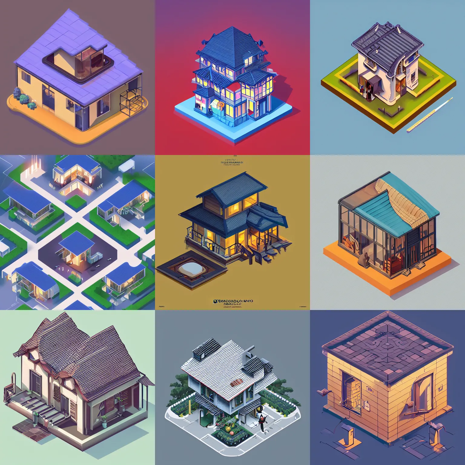 Prompt: isometric webdesign icon for french roof house, architecture, by Artgerm, tooth wu, dan mumford, beeple, wlop, rossdraws, James Jean, Andrei Riabovitchev, Marc Simonetti, yoshitaka Amano, Artstation