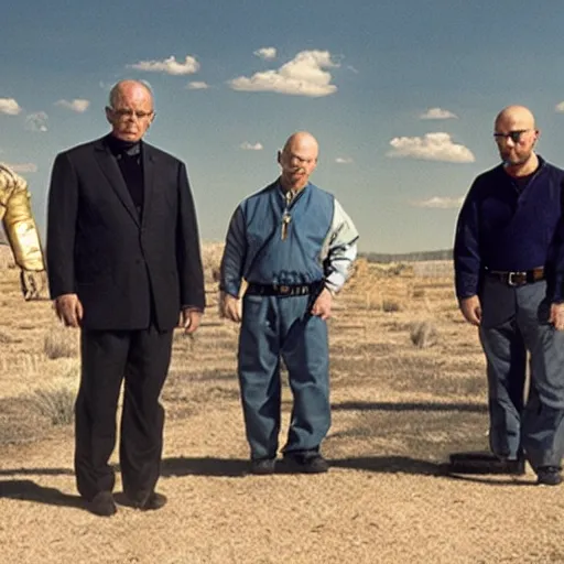 Image similar to john paul ii in breaking bad with walter white