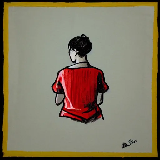 Image similar to shirt with cupcake drawn by edward hopper