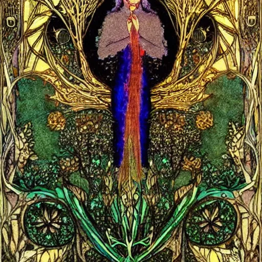 Image similar to the green man by harry clarke