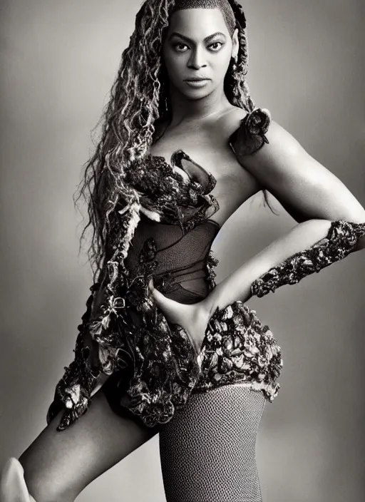Image similar to beyonce styled by nick knight posing renaissance style , vogue magazine, Highly realistic. High resolution. Highly detailed. Dramatic. 8k.4k.