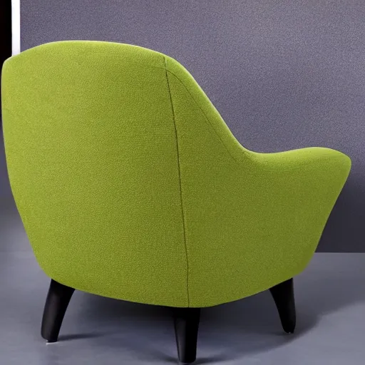 Image similar to armchair in the shape of an avocado