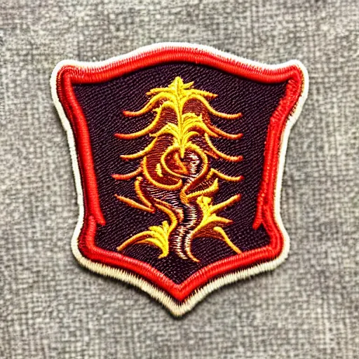 Image similar to fire station flame embroidered patch retro design