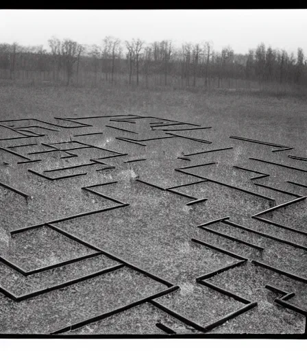 Image similar to a maze photographed by berne becher and hilla becher