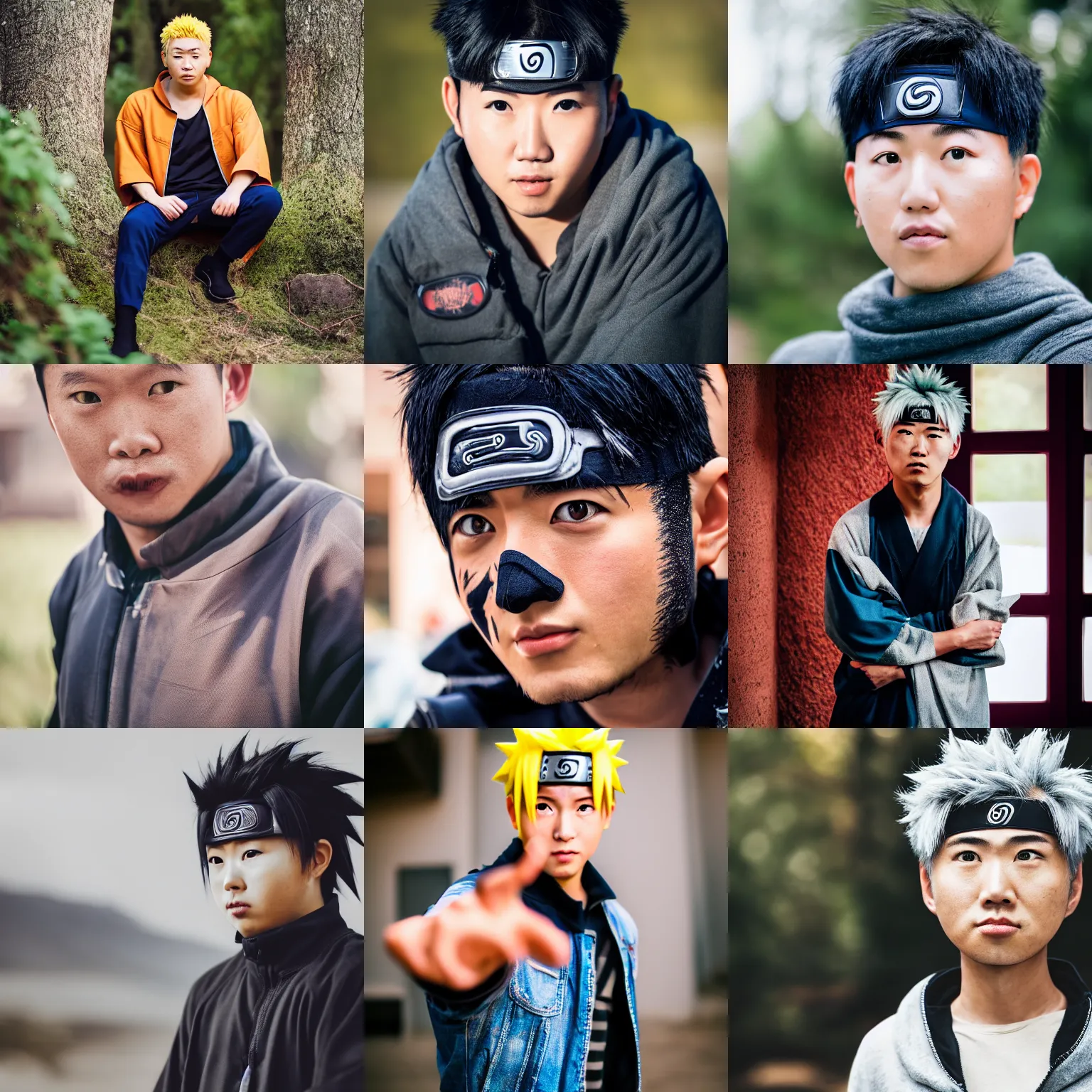 Image similar to portrait photo still of real life naruto, 8 k, 8 5 mm f 1. 8