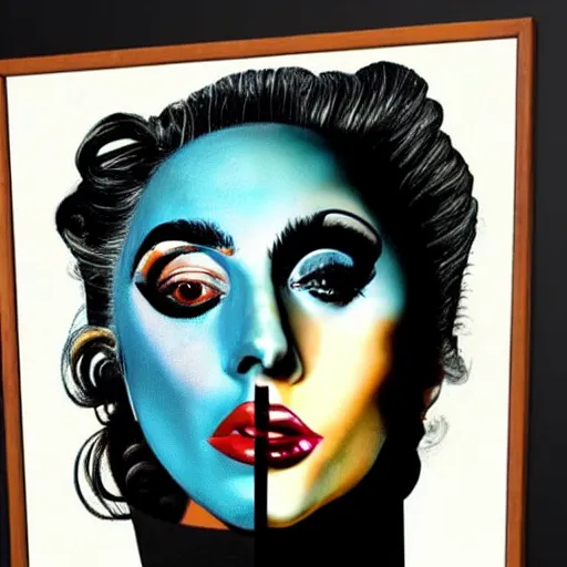 Prompt: lady gaga painted by salvador dali