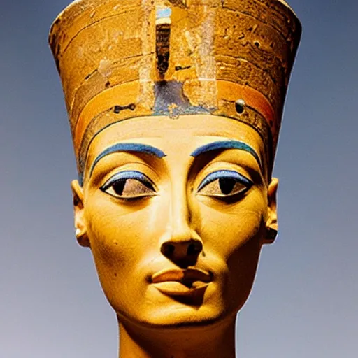 Prompt: bust of nefertiti, 1 3 4 5 bc