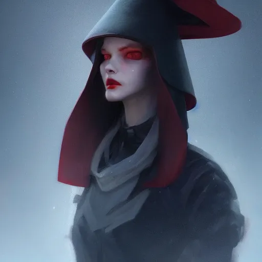 Image similar to a vampire wearing a conical dunce cap, ultra high detailed, oil painting, greg rutkowski, charlie bowater, yuumei, yanjun cheng, unreal 5, daz, hyperrealistic, octane render, rpg portrait, dynamic lighting