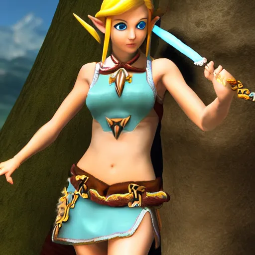 Prompt: Zelda babe 8k