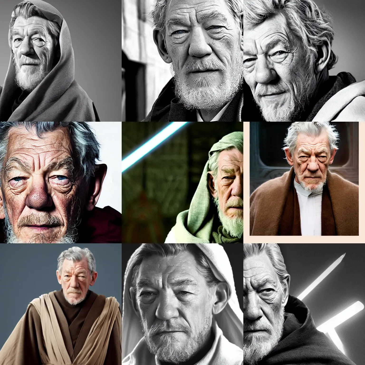 Prompt: Ian McKellen as Obi-Wan Kenobi