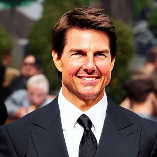 Prompt: Tom Cruise as a Minecraft character