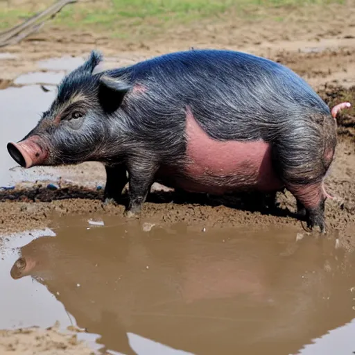 Image similar to pig play in mud