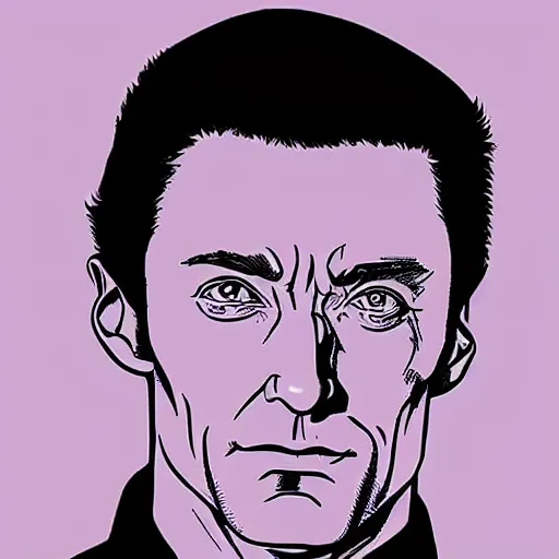 Image similar to “ hugh jackman retro minimalist portrait by jean giraud, moebius starwatcher, color comic, 8 k ”