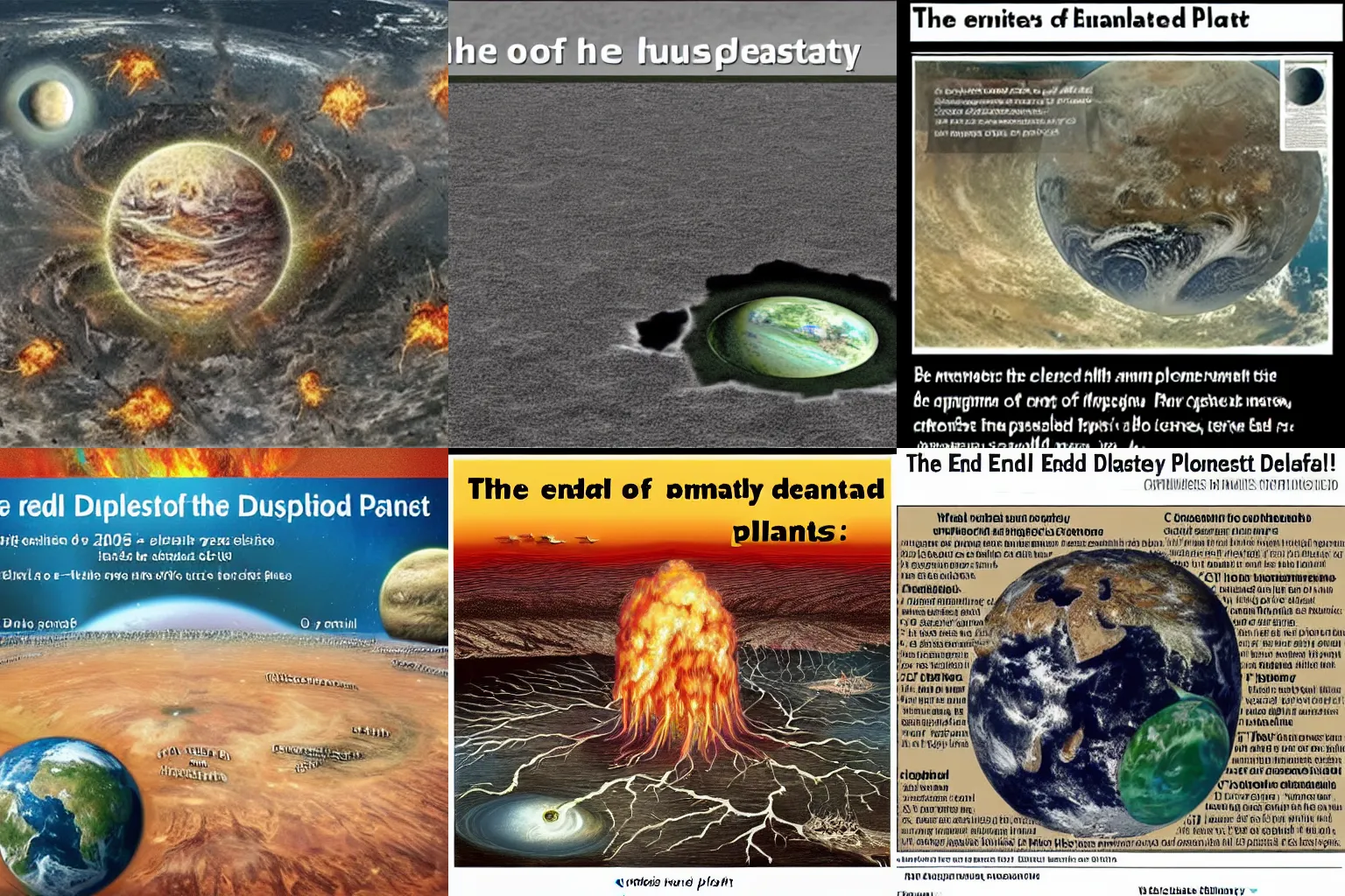 Prompt: the end of humanity, devastated planet