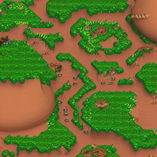 Prompt: render of the overworld map of a cartoony bean - themed 3 d action rpg, fantasy, map, cartoony, terrain