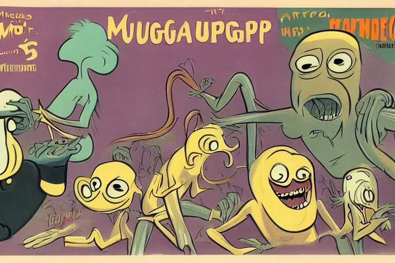 Prompt: mugwump animated series by hanna barbera, 1 9 5 0 s cartoon production art