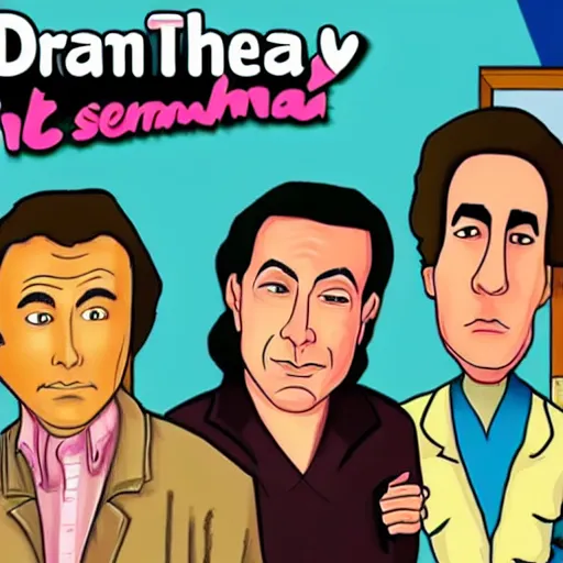 Image similar to Dream the TV show Seinfeld in the form of a point a click adventure game