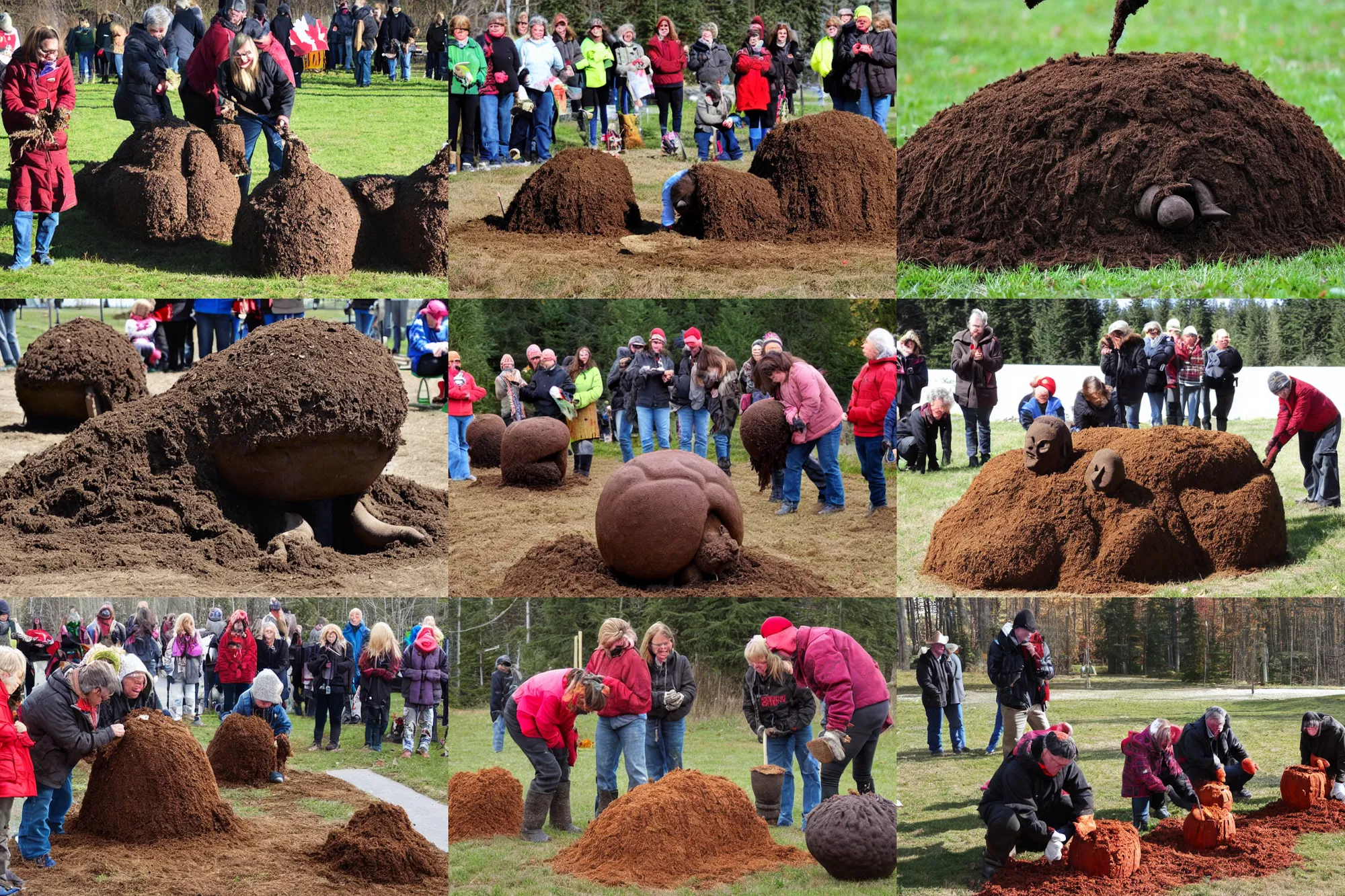 Prompt: annual canadian dung carving competition, news archive